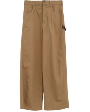 Loewe Hose mit Logo-Patch - Natur