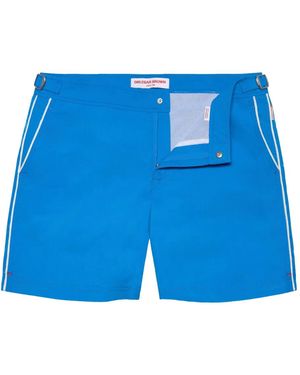 Orlebar Brown Bulldog Badeshorts Mit Paspelbesatz - Blau
