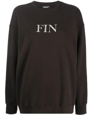 Undercover Graphic-Print Cotton Sweatshirt - Black