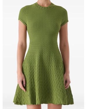 Jason Wu Cable-Knit Mini Dress - Green