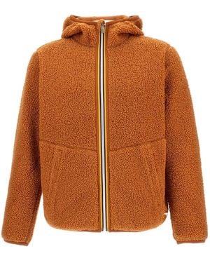 K-Way Chaqueta de vellón con cremallera - Naranja