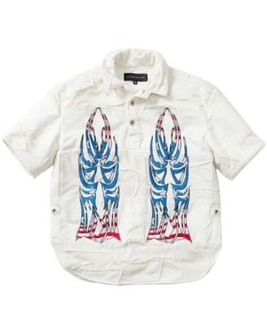 Who Decides War Glory Winged Polo Shirt - Blue