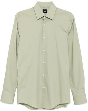 BOSS Poplin Shirt - Green