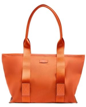 Lancel Medium Mistral Rollable Tote Bag - Orange