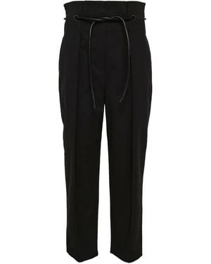 3.1 Phillip Lim ドローストリング タックパンツ - ブラック