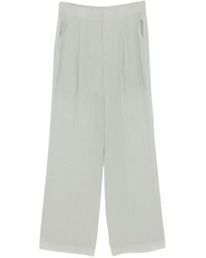 Alberta Ferretti Hose Mit Faltentaschen - Grau