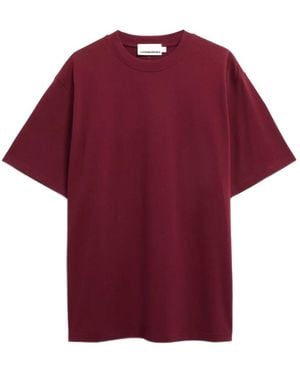 ARMEDANGELS Maarkos T-Shirt Aus Schwerem Stoff - Rot