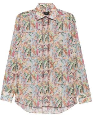 Etro Paisley-Print Long-Sleeve Shirt - White