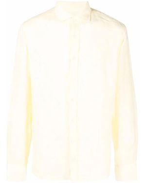 Hackett Camisa lisa con botones - Amarillo
