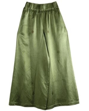 MUTEDANCE Silk Pants - Green