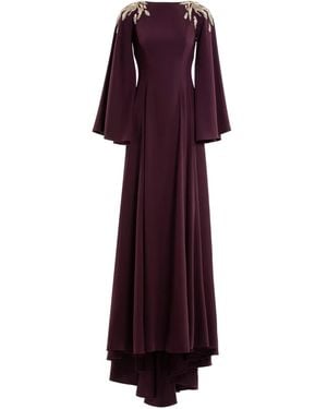 Saiid Kobeisy Embellished Maxi Dress - Purple