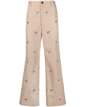 Junya Watanabe X Roy Lichtenstein Cotton Chino Trousers - Natural