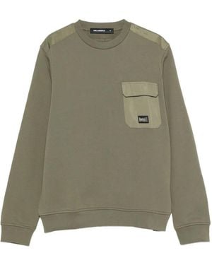 Karl Lagerfeld Shoulder-Panel Sweatshirt - Green