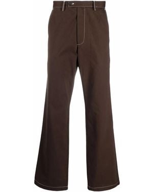 Phipps Straight-Leg Organic Cotton Pants - Brown