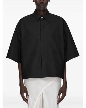 Rick Owens Pocketed Short-Sleeves Shirt - Black