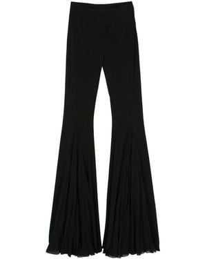 Nensi Dojaka Pantalones de jersey acampanados - Negro