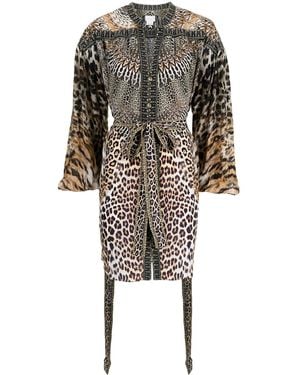 CAMILLA Call Of The Cathedral Silk Dress - Brown