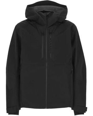 Sail Racing Ocean Hood Logo-Print Jacket - Black