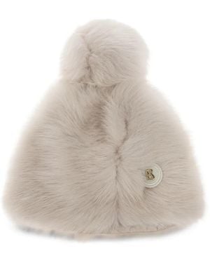 Bogner Aria Pom-Pom Beanie Hat - White
