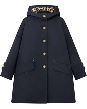 Mackintosh Humbie Hooded Coat - Blue