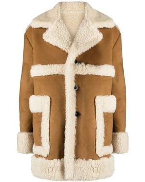 Sacai Jas Met Enkele Rij Knopen - Naturel