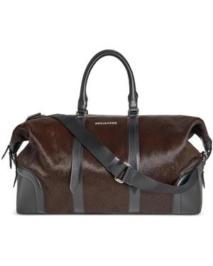 DSquared² Après Ski Leather Duffle Bag - Brown