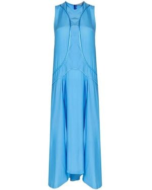 Stella McCartney Abito Smanicato Svasato - Blu