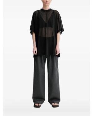 Won Hundred High-neck top - Negro