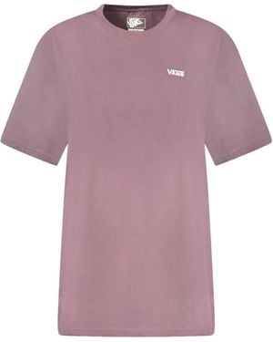 Vans Logo-Print Short-Sleeved T-Shirt - Purple