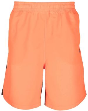 Off-White c/o Virgil Abloh Diag Surfer Striped Swim Shorts - Orange