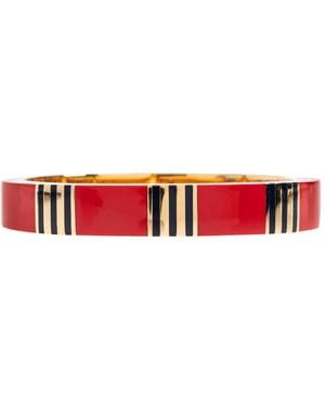 Tory Burch T Stripe Bangle Bracelet - レッド