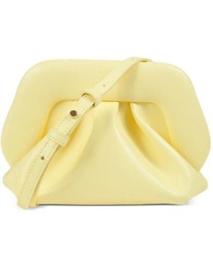 THEMOIRÈ Small Bios Ruched Clutch Bag - Yellow