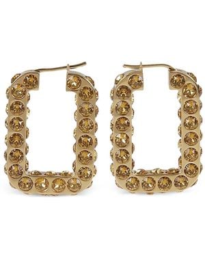 AMINA MUADDI Charlotte Crystal-Embellishment Earrings - Metallic