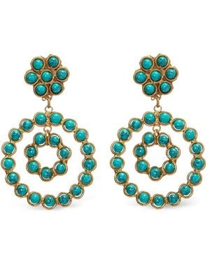 Sylvia Toledano Happy Flower Malachite Earrings - Green