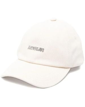 Jacquemus Logo-Plaque Cap - White