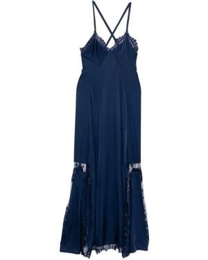 BLAKLACE Floral Lace Dress - Blue