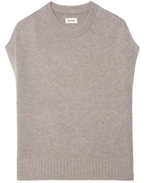 Zadig & Voltaire Knitted Sleeveless Vest - Grey