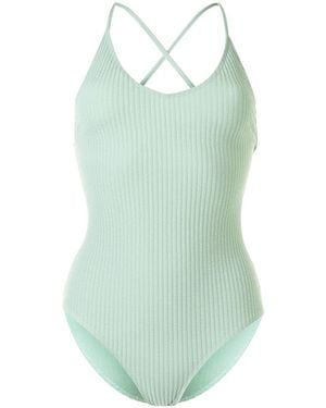 Duskii Margot Ribbed Swimsuit - Blue