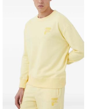 Fila Logo Sweatshirt - Yellow