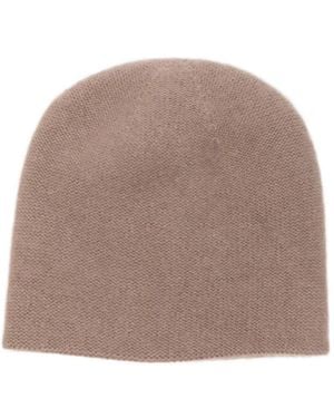 Liska Fine-Knit Beanie Hat - Brown
