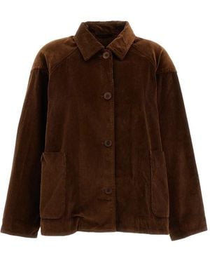 Casey Casey Corduroy Raglan-Sleeve Jacket - Brown