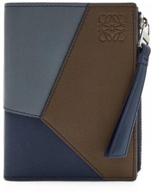 Loewe Petit Portefeuille Puzzle - Blue