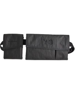Y-3 Flap-Pocket Shoulder Bag - Black