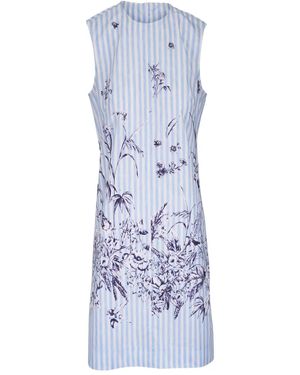 Lela Rose Abito A Righe - Blu