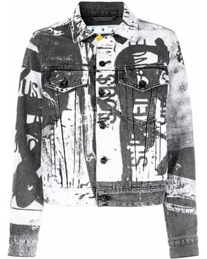 Off-White c/o Virgil Abloh X Pablo Tomek Printed Denim Jacket - Black
