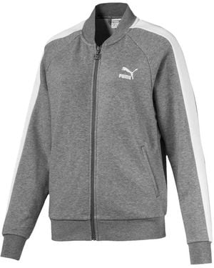 PUMA Zip-Up Long-Sleeve Sweatshirt - Grey