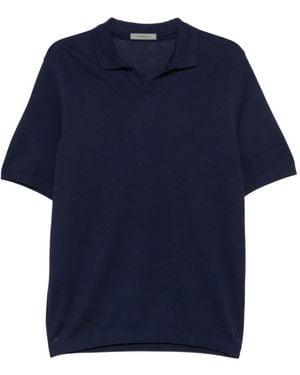 Corneliani Short-Sleeve Polo Shirt - Blue
