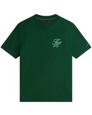 Tommy Hilfiger Logo-Patch T-Shirt - Green
