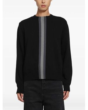Gucci Stripe-Detail Wool Sweater - Black