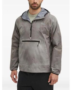 The North Face Quarter-Zip Hooded Jacket - Grey